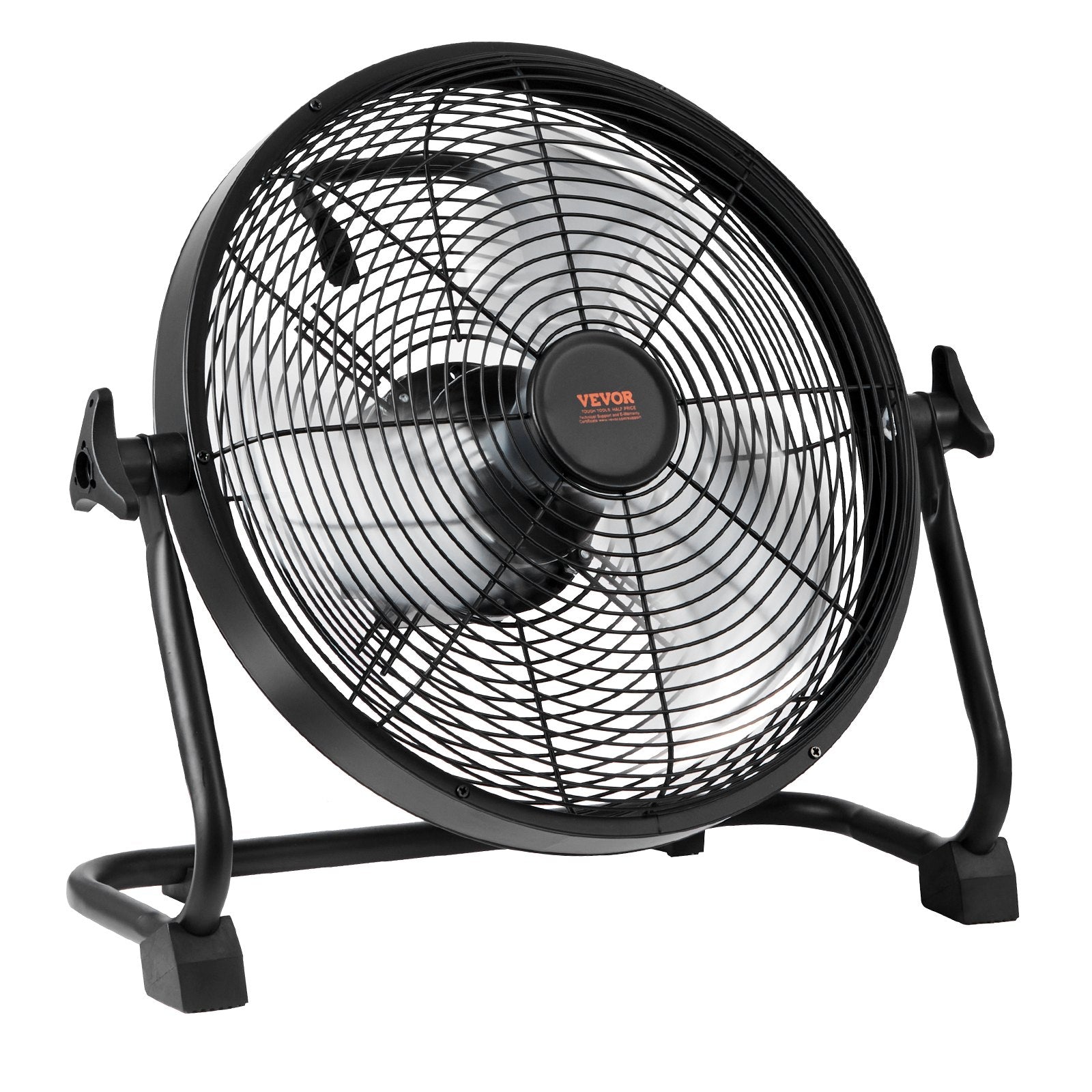 VEVOR Cordless Fan 12 In, Portable Quiet Personal Fan For Home Or Office, 360 Degree Manual Pivoting Head, Stepless Speed Regulation High Velocity Cordless Fan, Heavy Duty Metal Industrial Floor Fans